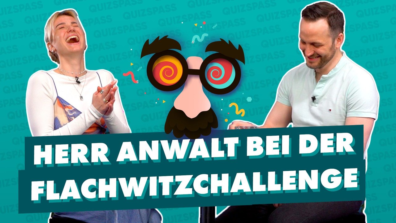 Herr Anwalt bei der Flachwitzchallenge!