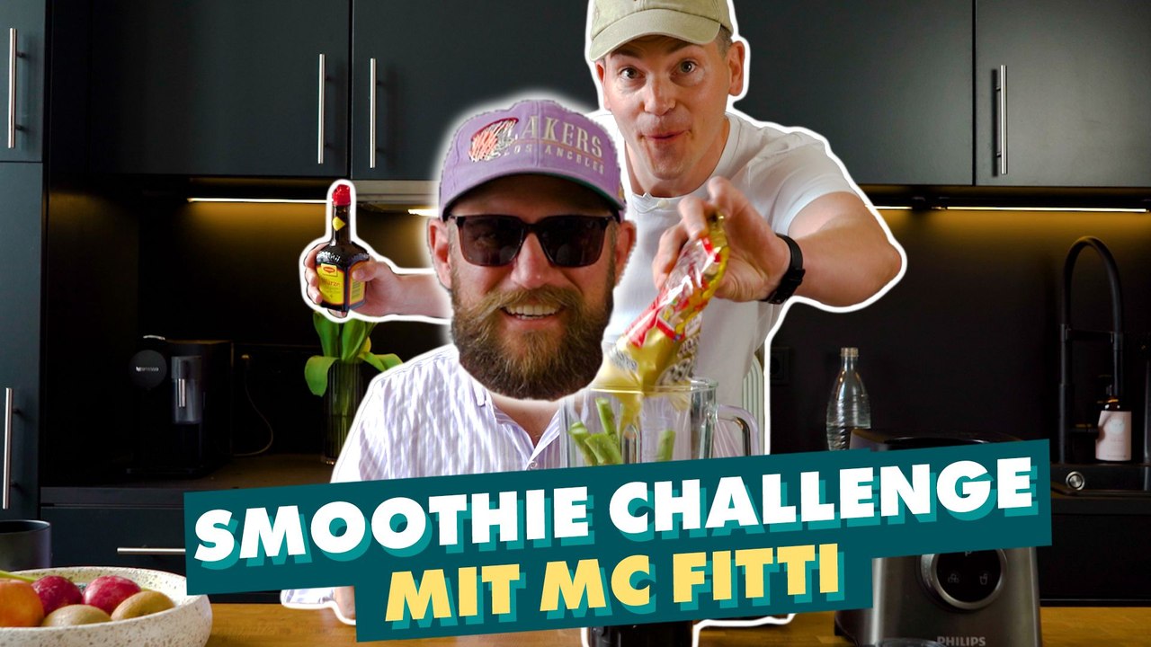 Wir mixen Smoothies mit MC Fitti und The Helmut!