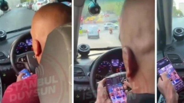 Kadınların fotoğraflarını çeken taksici yakalandı