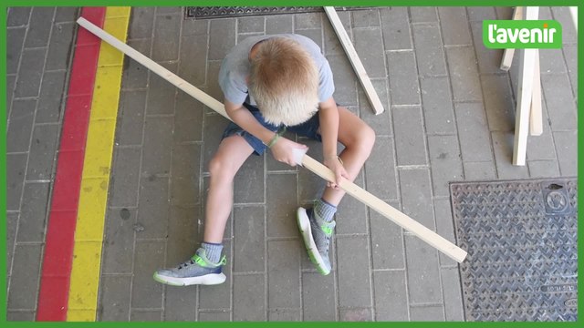 Jambes: à l'école Bellevue, des échasseurs en herbe