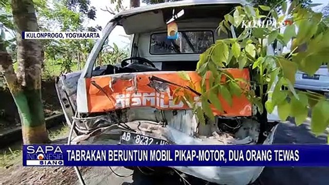Kronologi Tabrakan Beruntun Motor dan Mobil Pikap yang Tewaskan 2 Orang