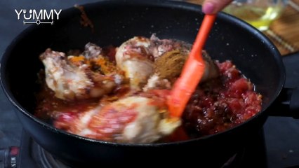 طريقة عمل إيدام هندي بالدجاج والبطاطا