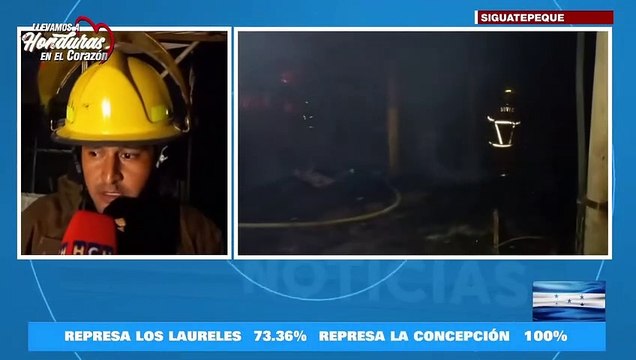 #HCHSiguatepeque | Incendio reduce a cenizas un restaurante en la CA-5, sector Buenas Casas