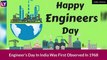 Engineer's Day 2022: Date and Significance of The Day Marking M Visvesvaraya's Birthday