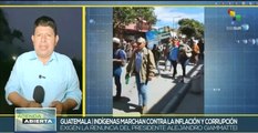 Pueblos originarios de Guatemala denuncian crisis económica y política