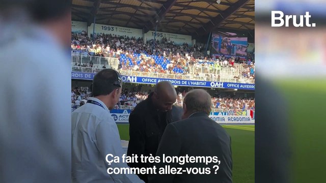 Au stade avec Guy Roux