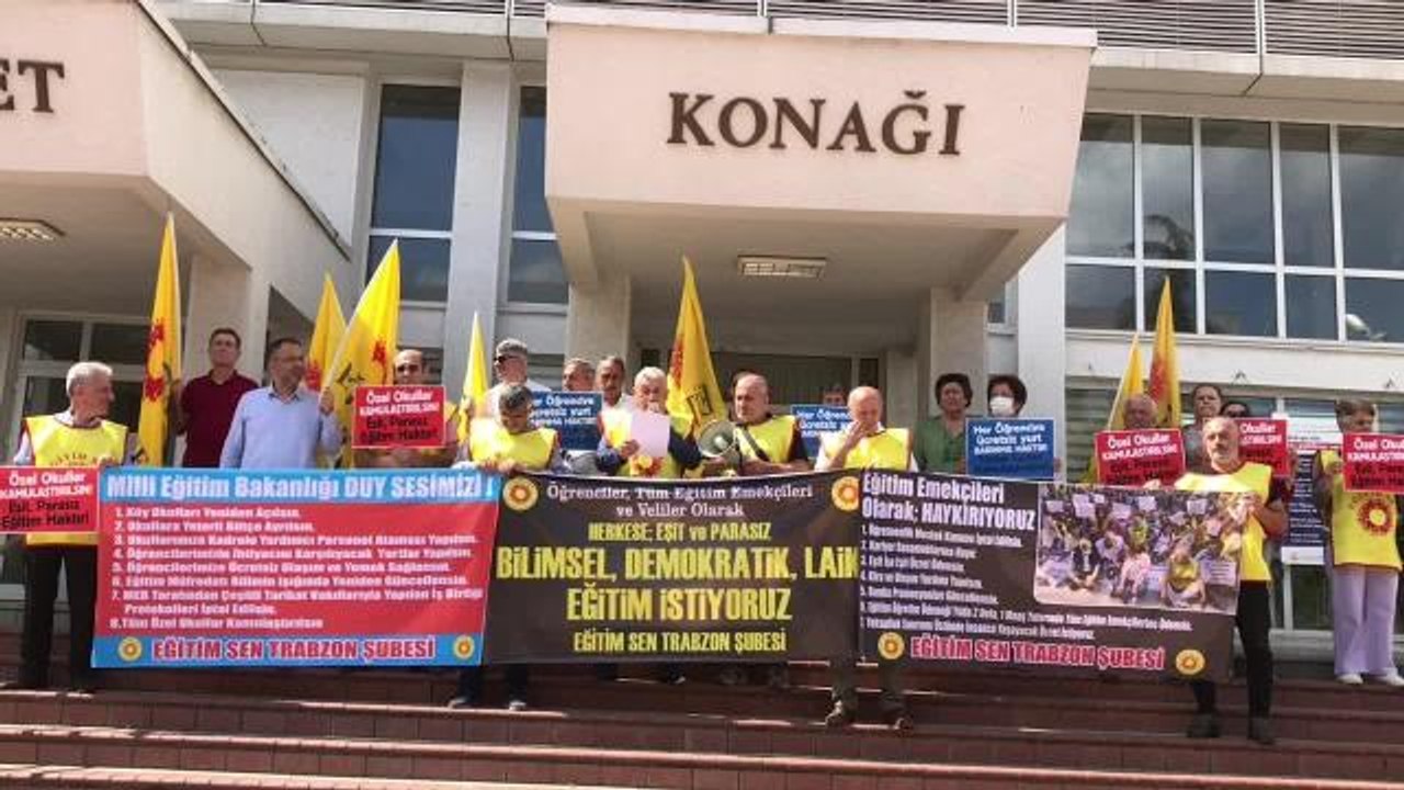 Trabzon haberleri: Eğitim-Sen Trabzon Şubesi: "Son Yıllarda Bilimsel ve Laik Eğitimden Uzaklaşıldı"