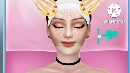 ASMR skin care treatment gameplay. Setisfying video