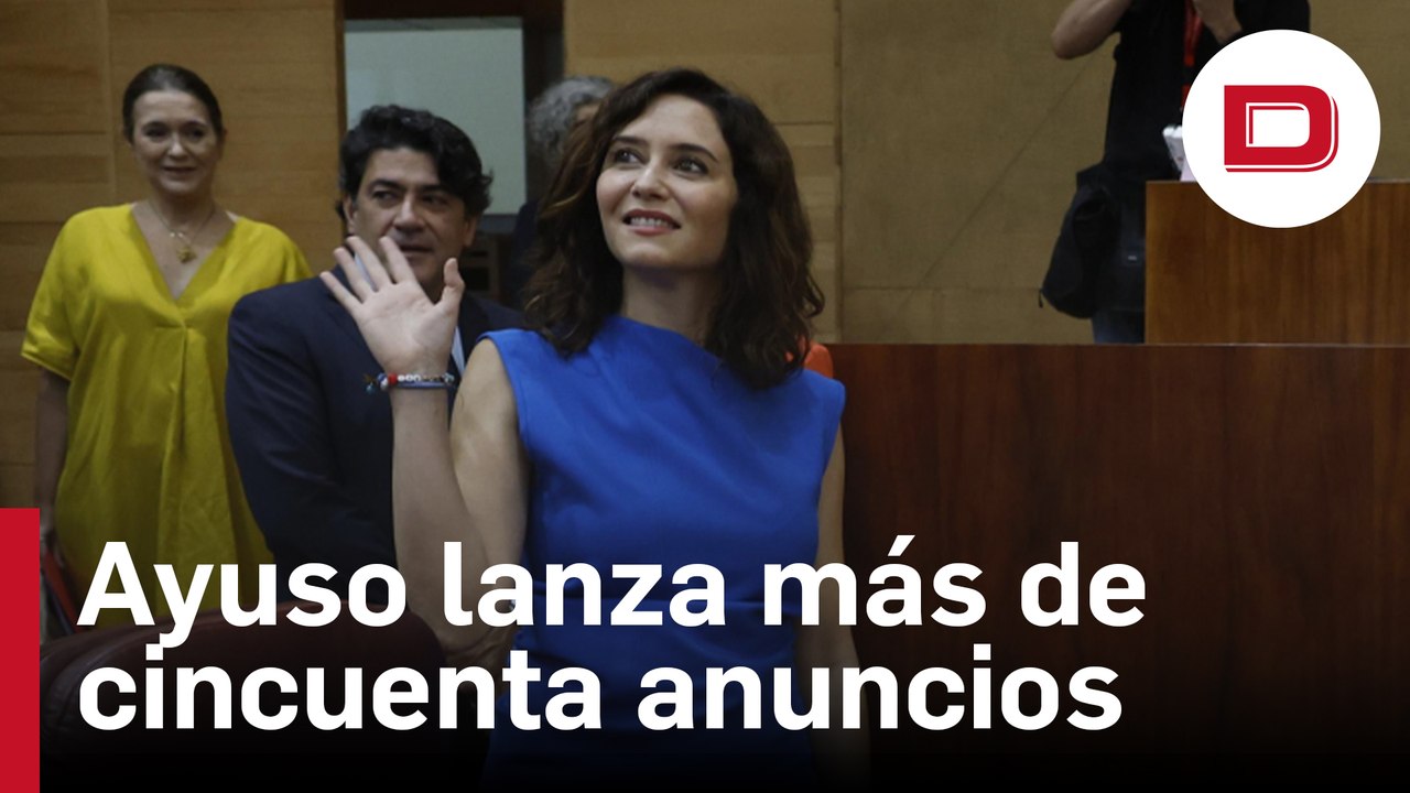 Ayuso lanza más de cincuenta anuncios en el Debate del Estado de la Región