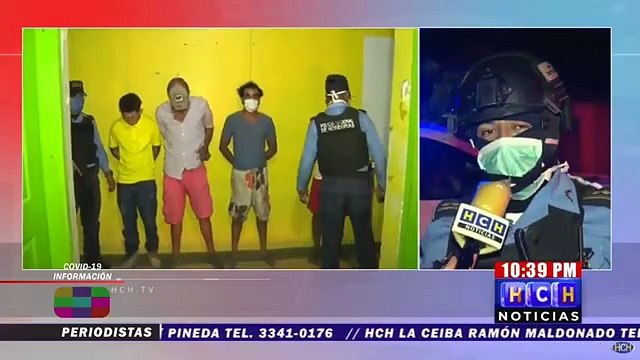 Capturan a cuatro personas con una arma de fuego en Pimienta, Cortés