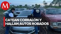 Aseguran 25 automóviles reportados como robados tras operativo en Michoacán