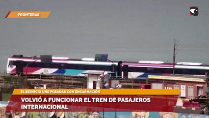 Volvió a funcionar el tren de pasajeros Internacional