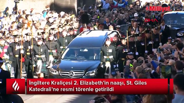 Elizabeth’in naaşı, St. Giles Katedrali’ne getirildi