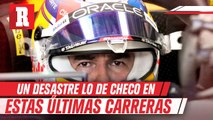 Checo Pérez: 'Las carreras han estado complicadas de mi lado'.