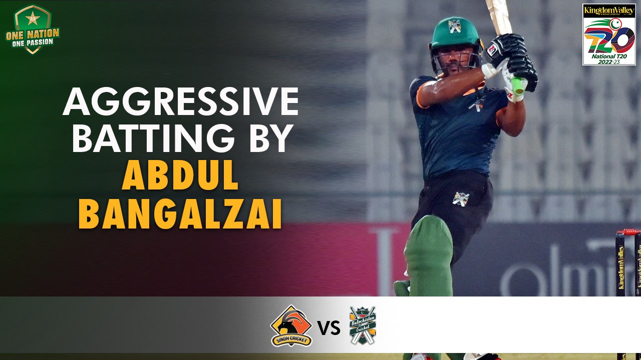 Aggressive Batting By Abdul Bangalzai | Balochistan vs Sindh | Match 22 | National T20 2022 | PCB | MS2T