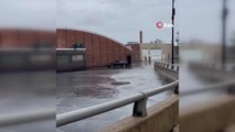 ABD'de şiddetli yağış: Rögarlar patladı, caddeler sular altında kaldı