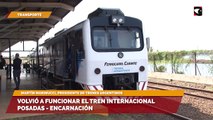 Volvió a funcionar el tren internacional Posadas - Encarnación