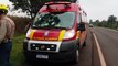 Duas pessoas ficam feridas após Uno capotar na rodovia BR-369, em Cascavel