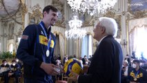 L'italvolley torna in patria vittoriosa. Mattarella: 