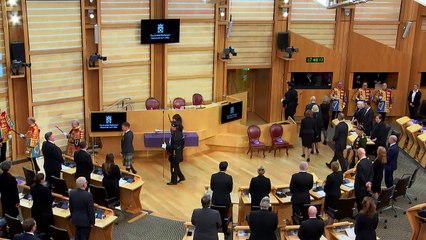 Scottish Parliament observes silence for Queen Elizabeth II