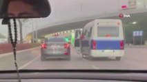 Bursa haber: Bursa'da sürücülerin araçlarıyla yol verme kavgası kamerada