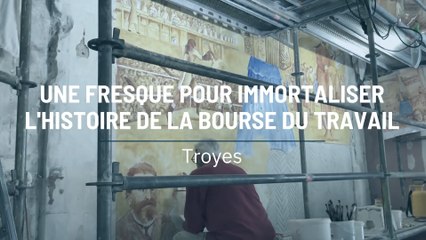 Une fresque pour immortaliser l'histoire de la bourse du travail