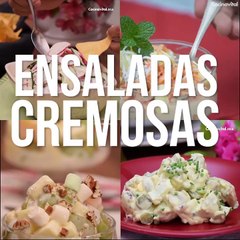 Recetas de ensaladas cremosas para Navidad