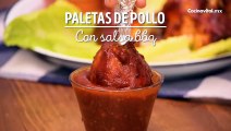 Paletas de pollo con salsa BBQcasera, ¡solo 30 minutos!