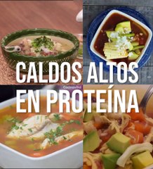 Recetas de caldos altos en proteína