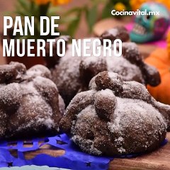 Pan de muerto negro de chocolate | Cocina Vital