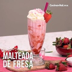 Malteada de fresa | Cocina Vital