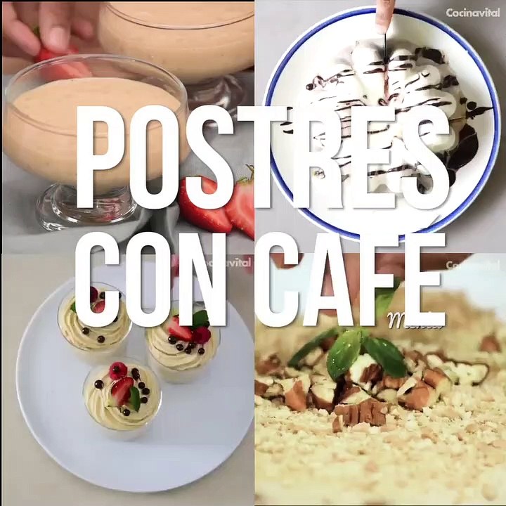 4 deliciosas recetas de postres con café | Cocina Vital