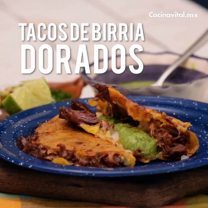 Receta de Tacos dorados de birria | Cocina Vital