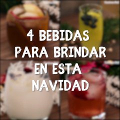 4 bebidas para brindar en Navidad