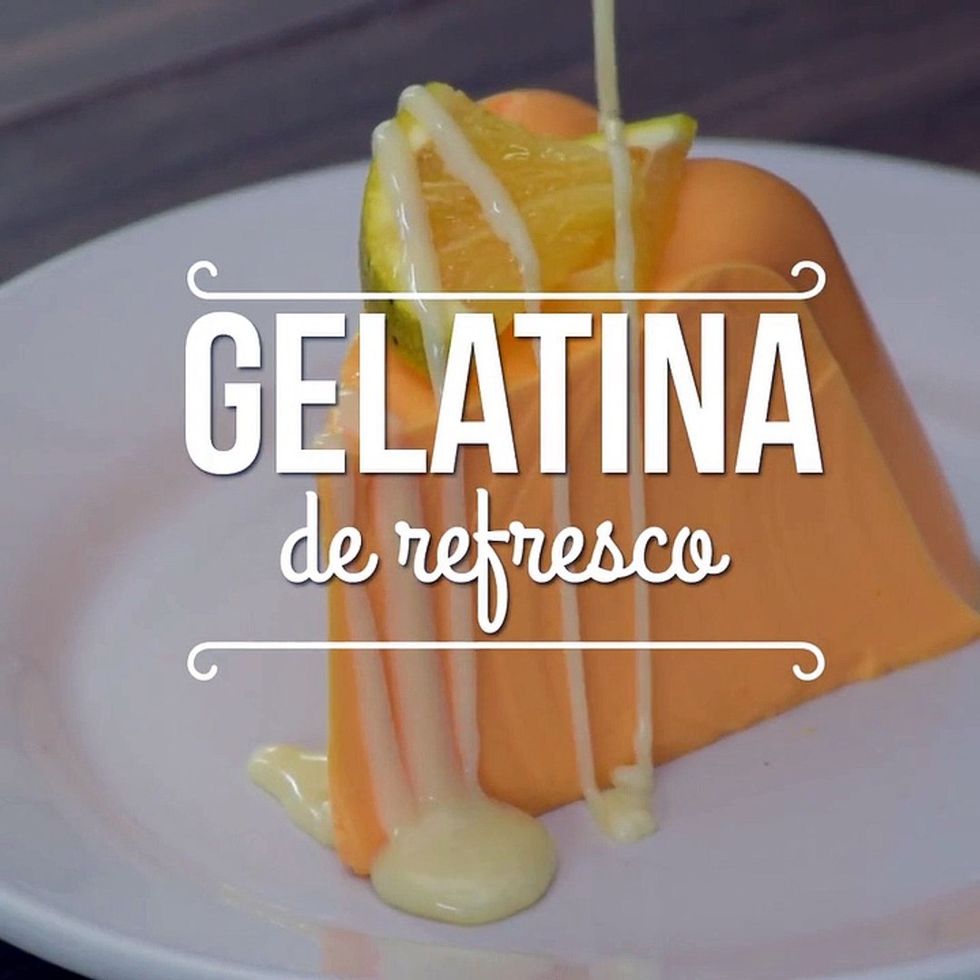Cómo hacer gelatina de refresco de naranja con crema | Receta fácil |  Cocina Vital - Vídeo Dailymotion