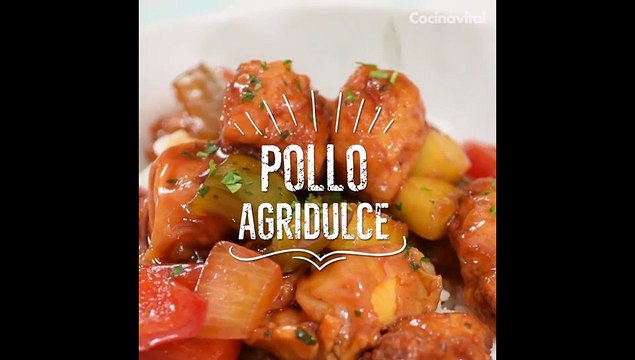 Cómo hacer pollo en salsa agridulce crujiente | Receta fácil y rápida | Cocina Vital