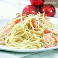 Receta de Espagueti con camarones al vino blanco | Cocina Vital