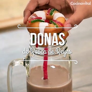 Receta de Donas azucaradas de rosca de Reyes | Donas caseras | Cocina Vital