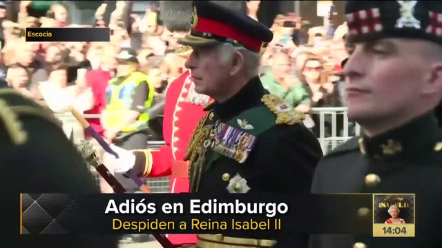 Despiden a la reina Isabel II en Edimburgo