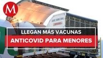 México recibió más de 1 millón de vacunas pediátricas Pfizer contra covid