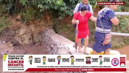 ¡Debido a lluvias! Incomunicado el municipio de Concepción por daños al puente “Las Pavas”