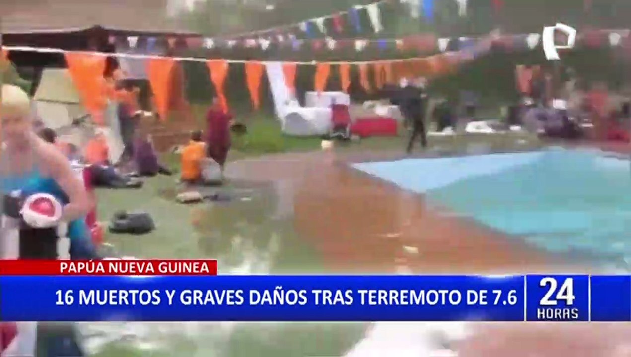 VIDEO: muertos, heridos y daños materiales deja terremoto de magnitud 7,6  en Papúa Nueva Guinea