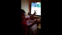 Nephew doing cycling on Wii Sports Resort for the Nintendo Wii - Part 2
