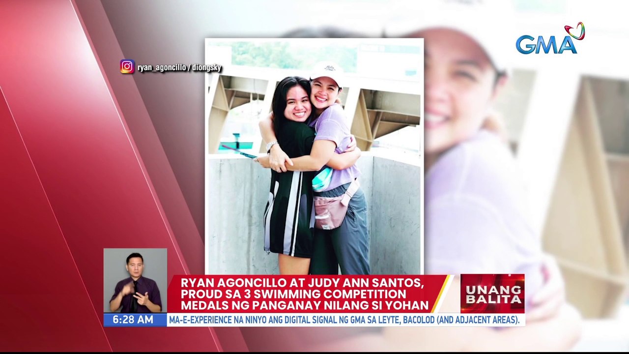 Ryan Agoncillo at Judy Ann Santos, proud sa 3 swimming competition medals ng panganay nilang si Yohan | UB