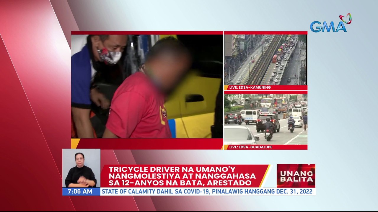 Tricycle driver na umano'y nangmolestiya at nanggahasa sa 12-anyos na bata, arestado | UB