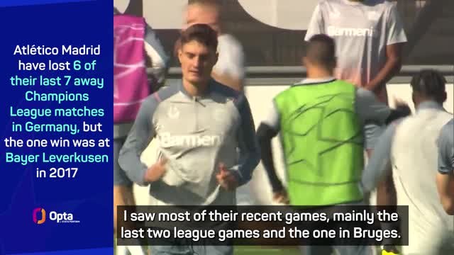 Simeone wary of Leverkusen despite German side's poor start