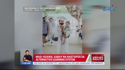 Mag-asawa, sabay na nagtapos sa Alternative Learning System | UB