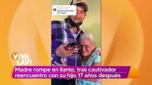 Madre llora al reecontrarse con su hijo 17 años después