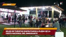 Sala cinco Miles de turistas disfrutaron a pleno de la Fiesta Nacional del Inmigrante