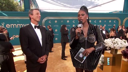 Seth Meyers Enjoys Laverne Cox's Personal Air Conditioner _ E! News